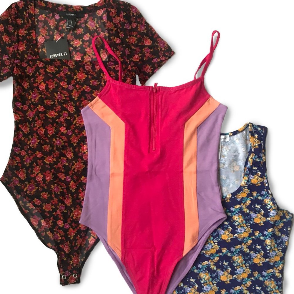 FOREVER 21 | Women’s Bodysuit and Crop Top Bundle